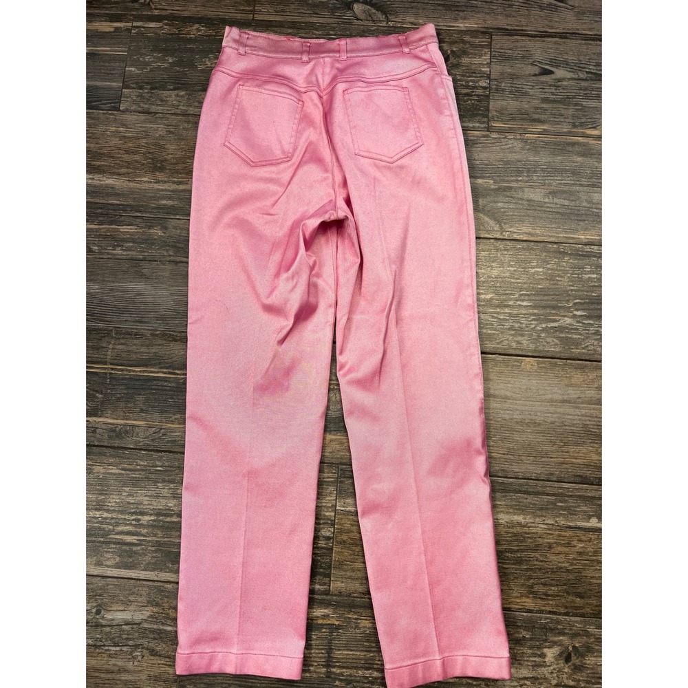 Pink Straight Leg Women's Pants - Classic Everyday Style - Picture 2 of 9